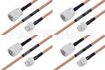 高可靠性 MIL-SPEC 系列,M39012/26-0011 转 M39012/01-0503 电缆组件, M17/128-RG400