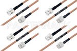 高可靠性 MIL-SPEC 系列,M39012/26-0011 转 M39012/16-0014 电缆组件, M17/128-RG400