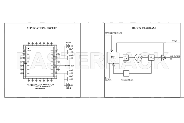 表面贴装 (SMT) 4 GHz 锁相振荡器，100 MHz 外部基准，相位噪声 -110 dBc/Hz，0.9 英寸封装