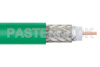 75 Ohm Flexible PE-B159-GR Coax Cable Double Shielded with Green PVC Jacket