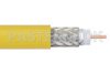 75 Ohm Flexible PE-B159-YW Coax Cable Double Shielded with Yellow PVC Jacket