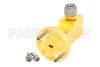 WR-10 UG-387/U-Mod Round Cover Flange to 1.0mm Male Waveguide to Coax Adapter Operating from 75 GHz to 110 GHz