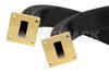 WR-112 Twistable Flexible Waveguide 36 Inch, UG-51/U Square Cover Flange Operating From 7.05 GHz to 10 GHz