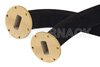 WR-137 Twistable Flexible Waveguide 24 Inch, UG-344/U Round Cover Flange Operating From 5.85 GHz to 8.2 GHz
