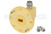 WR-22 UG-383/U Round Cover Flange to 2.4mm Female Waveguide to Coax Adapter Operating from 33 GHz to 50 GHz