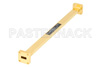 WR-42 Instrumentation Grade Straight Waveguide Section 9 Inch Length, UG-595/U Square Cover Flange from 18 GHz to 26.5 GHz