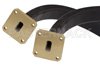 WR-51 Twistable Flexible Waveguide 36 Inch, Square Cover Flange Operating From 15 GHz to 22 GHz