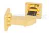 WR-62 Instrumentation Grade Waveguide H-Bend with UG-419/U Flange Operating from 12.4 GHz to 18 GHz