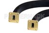 WR-62 Seamless Flexible Waveguide 24 Inch, UG-419/U Square Cover Flange Operating from 12.4 GHz to 18 GHz