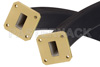 WR-75 Twistable Flexible Waveguide 24 Inch, Square Cover Flange Operating From 10 GHz to 15 GHz