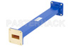 WR-90 Commercial Grade Straight Waveguide Section 9 Inch Length with UG-39/U Flange Operating from 8.2 GHz to 12.4 GHz