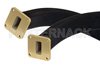 WR-90 Twistable Flexible Waveguide 12 Inch, UG-39/U Square Cover Flange Operating From 8.2 GHz to 12.4 GHz