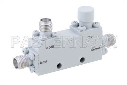 Directional 10 dB SMA Coupler From 4 GHz to 18 GHz Rated to 50 Watts