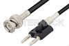 BNC Male to Banana Plugs Cable 12 Inch Length Using RG58 Coax