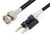 BNC Male to Banana Plugs Cable 72 Inch Length Using RG58 Coax