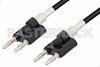 Banana Plug to Banana Plug Cable 48 Inch Length Using RG58 Coax