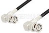 BNC Male Right Angle to BNC Male Right Angle Cable Using RG58 Coax