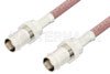 BNC Female to BNC Female Cable Using RG142 Coax, RoHS