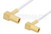 SSMB Plug Right Angle to SSMB Plug Right Angle Cable Using RG196 Coax