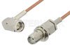 SMA Male Right Angle to SMA Female Bulkhead Cable Using RG178 Coax