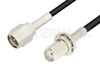 SMA Male to SMA Female Bulkhead Cable Using RG174 Coax