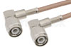 TNC Male Right Angle to TNC Male Right Angle Cable Using RG142 Coax