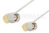 SMA Male Right Angle to SMA Male Right Angle Cable Using PE-SR047AL Coax