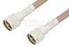 Mini UHF Male to Mini UHF Male Cable Using RG400 Coax