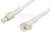 MCX Plug to MCX Plug Right Angle Cable Using RG188 Coax