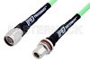 N Male to N Female Low Loss Test Cable Using PE-P300LL Coax