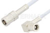 SMB Plug to SMB Plug Right Angle Cable Using RG188-DS Coax