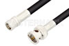 75 Ohm SMB Plug to 75 Ohm BNC Male Cable Using 75 Ohm RG59 Coax, RoHS