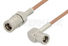 SMB Plug to SMB Plug Right Angle Cable Using RG178 Coax