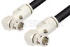 75 Ohm BNC Male Right Angle to 75 Ohm BNC Male Right Angle Cable Using 75 Ohm RG11 Coax, RoHS