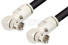 75 Ohm BNC Male Right Angle to 75 Ohm BNC Male Right Angle Cable Using 75 Ohm RG216 Coax