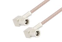 SMB Plug Right Angle to SMB Plug Right Angle Cable Using RG316-DS Coax, RoHS