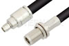 SMA Male to N Female Bulkhead Cable Using RG214 Coax, RoHS