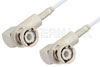 BNC Male Right Angle to BNC Male Right Angle Cable Using RG188 Coax, RoHS