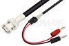 BNC Male to Banana Plug Cable 12 Inch Length Using 75 Ohm RG59 Coax