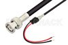 BNC Male to Unterminated Lead Cable 36 Inch Length Using 75 Ohm RG59 Coax