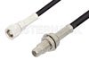 SMC Plug to SMC Jack Bulkhead Cable Using RG174 Coax