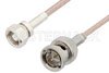 75 Ohm SMC Plug to 75 Ohm BNC Male Cable Using 75 Ohm RG179 Coax