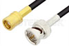 75 Ohm SMB Plug to 75 Ohm BNC Male Cable Using 75 Ohm PE-B150 Coax