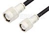 C Male to C Male Cable Using 75 Ohm RG59 Coax