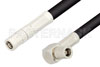 SMB Plug to SMB Plug Right Angle Cable Using RG223 Coax