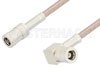 SMB Plug to SMB Plug Right Angle Cable Using RG316 Coax, RoHS