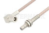 SMB Plug Right Angle to SMB Jack Bulkhead Cable Using RG316 Coax