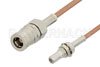 SMB Plug to SMB Jack Bulkhead Cable Using RG178 Coax