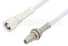 SMC Plug to SMC Jack Bulkhead Cable Using RG188 Coax, RoHS