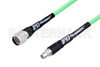 N Male to SMA Male with Reduced Diameter SMA Body Low Loss Test Cable Using PE-P300LL Coax, RoHS